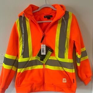 Forcefield Hoodie Men's Small S High-Visibility Orange Safety Jacket Work